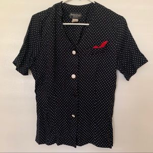 Vintage Dress Blouse Shirt Petite